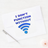 Wi-Fiなしで機能しない スクエアシール (封筒)