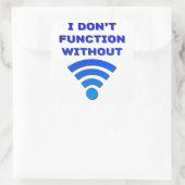 Wi-Fiなしで機能しない スクエアシール (バッグ)