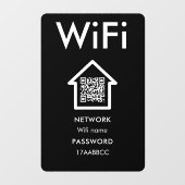 Wi-Fiに接続する | 客室の黒をスキャンして接続する ウィンドウサイン (シート)