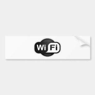 Wi-Fiのホットスポット バンパーステッカー