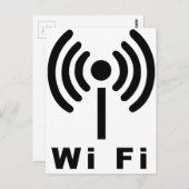 Wi Fiの記号 ポストカード (正面/裏面)