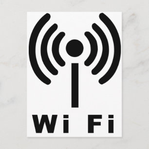 Wi Fiの記号 ポストカード