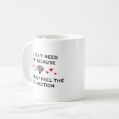 Wi-Fiは必要ない コーヒーマグカップ (正面左)