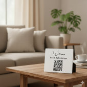 Wi-Fiをお楽しみください | WIFIようこそQRコード フォトプラーク