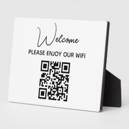 Wi-Fiをお楽しみください | WIFIようこそQRコード フォトプラーク