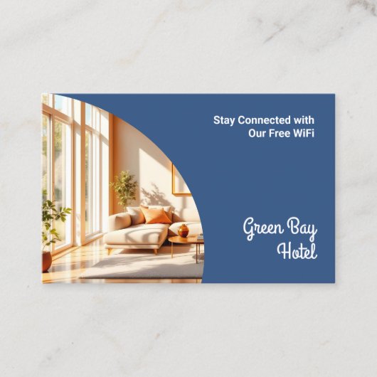 Wi-Fiインターネットゲストパスワード 名刺 (正面)