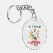 Wi-Fiダウン？脳か信号か？Wi-Fiダウン キーホルダー (正面左)