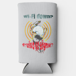 Wi-Fiダウン？脳か信号か？Wi-Fiダウン スリム缶クーラー