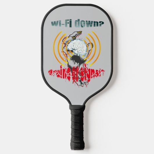 Wi-Fiダウン？脳か信号か？Wi-Fiダウン ピックルボールラケット (正面)