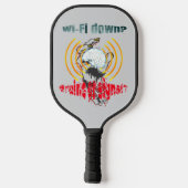 Wi-Fiダウン？脳か信号か？Wi-Fiダウン ピックルボールラケット (裏面)