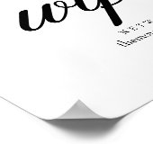 Wi-Fiネットワークとパスワードの看板 ポスター (角)