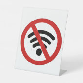 Wi-Fiネットワークなし 台座サイン (正面)