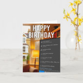 Wi-Fiネットワークの誕生日の挨拶 カード (黄色い花)