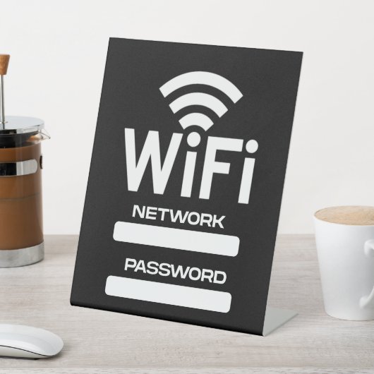 Wi-Fiネットワーク 台座サイン (インサイチュ)