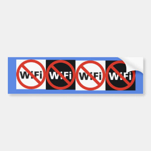 Wi-Fiバンパーステッカーを禁止する バンパーステッカー