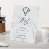 Wi-Fiパスワードとネットワークのカスタマイズ 台座サイン (インサイチュ)