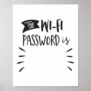 Wi-Fiパスワード: ポスター
