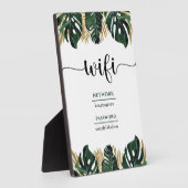 Wi-Fiパスワード 美容院 看板 フォトプラーク (側面)