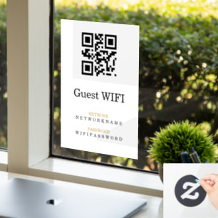 Wi-Fiパスワード QRコードをスキャンして接続する ウィンドウサイン