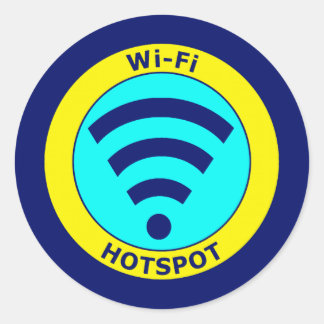 Wi-Fiホットスポット ラウンドシール