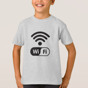 Wi-Fi信号クールグラフィックインターネット Tシャツ