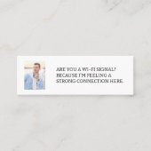 Wi-Fi信号フォトデートすること通話カード スキニー名刺 (正面)