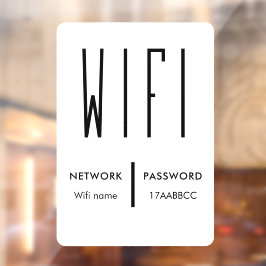 Wi-Fi接続用QRコードをスキャン ネットワークパスワード ウィンドウサイン