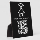 Wi-Fi接続用QRコード スキャン 自己粘着 フォトプラーク (側面)
