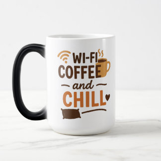 Wi-Fi、コーヒー、冷え モーフィングマグカップ
