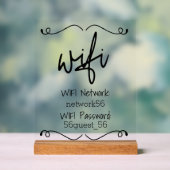 Wi-Fi 付きバケーション ホーム レンタルハウス アクリルサイン (ニュートラル)