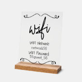Wi-Fi 付きバケーション ホーム レンタルハウス アクリルサイン (傾斜)