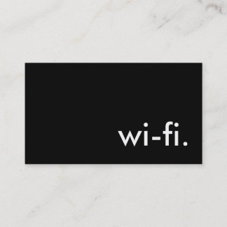 wi-fi 名刺