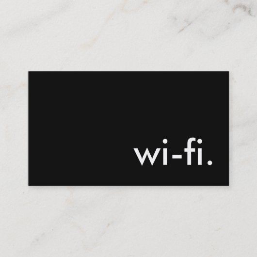 wi-fi 名刺 (正面)