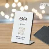 Wi-Fi Access QRコードのロカスタムゴ 台座サイン