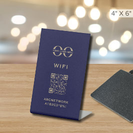 Wi-Fi Access QRコードのロカスタムゴ 台座サイン