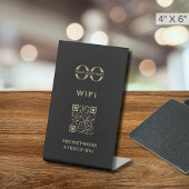 Wi-Fi Access QRコードのロカスタムゴ 台座サイン