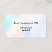 Wi-Fi Internet Guestパスワードのロカスタムゴ 名刺 (裏面)