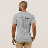 WI JOCの報酬のTシャツ Tシャツ (裏面フル)
