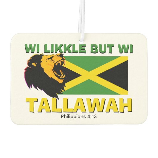 WI LIKKLEがWI TALLAWAHジャマイカ カーエアーフレッシュナー (裏面)