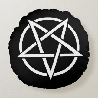 Wicブラックラウンドピロー ラウンドクッション