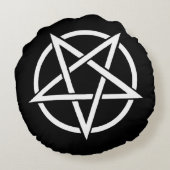 Wicブラックラウンドピロー ラウンドクッション (裏面)