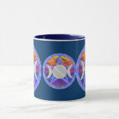 Wiccaの異教のな五芒星の三倍の女神のコップのマグ マグカップ (中央)