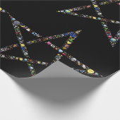 wiccaペンタグラムラッピング紙 ラッピングペーパー (角)