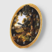 Wicca Rustica:狩り ラージ壁時計 (傾斜)