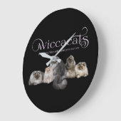 WiccaCatsウォールクロック ラージ壁時計 (傾斜)