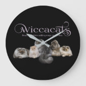 WiccaCatsウォールクロック ラージ壁時計 (正面)