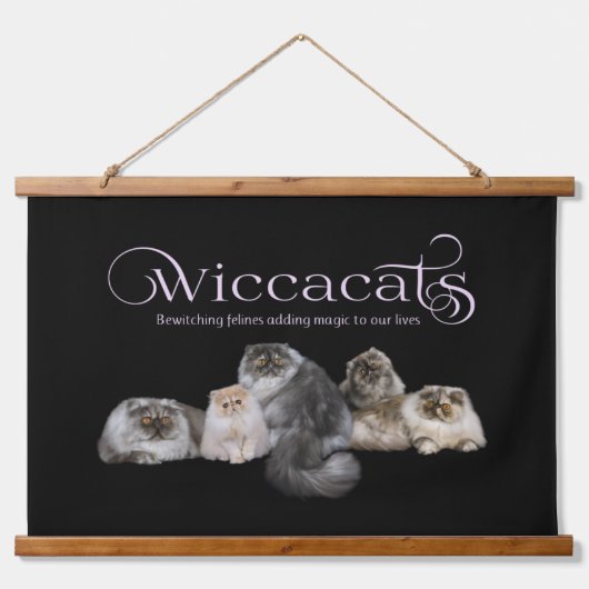 WiccaCatsタペストリー 吊り下げ型タペストリー (正面)