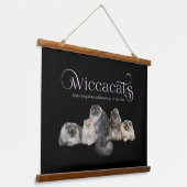 WiccaCatsタペストリー 吊り下げ型タペストリー (傾斜あり)