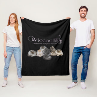 WiccaCatsフリースブランケット フリースブランケット