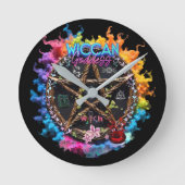 Wiccan Goddess ラウンド壁時計 (正面)